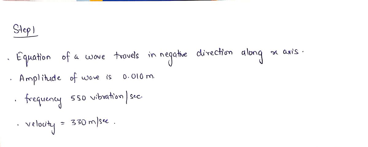 Physics homework question answer, step 1, image 1